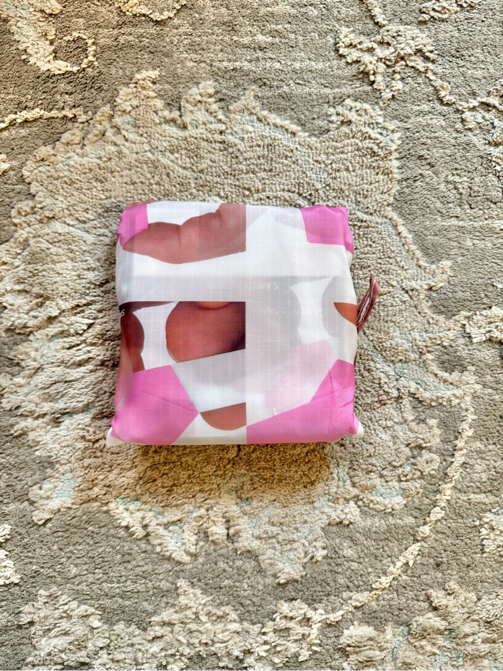 BAGGU x Sandy Liang Standard Reusable Bag - Pink Paper Stars - Picture 2 of 3